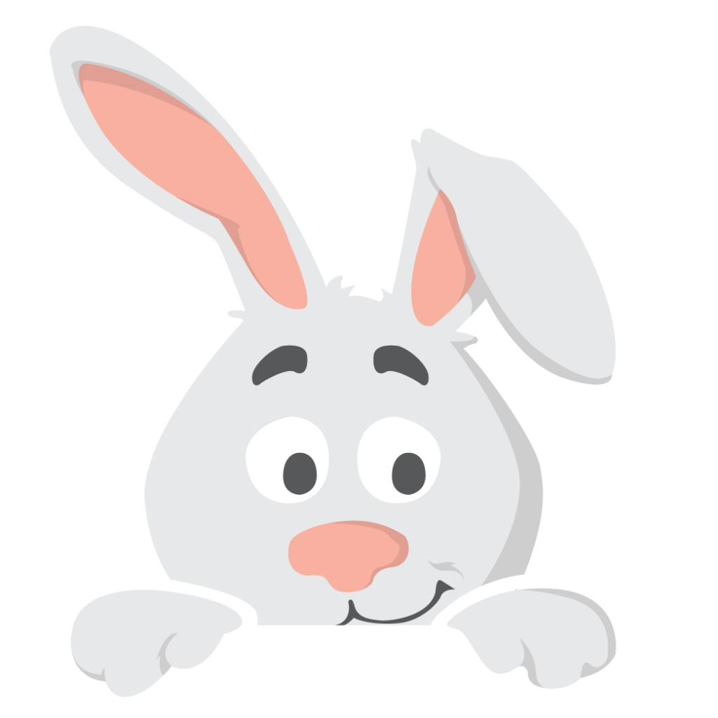 Easter Bunny Illustration - Pigtails & Crewcuts Smyrna/Vinings
