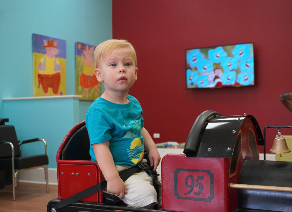 Curious little boy - Pigtails & Crewcuts Smyrna