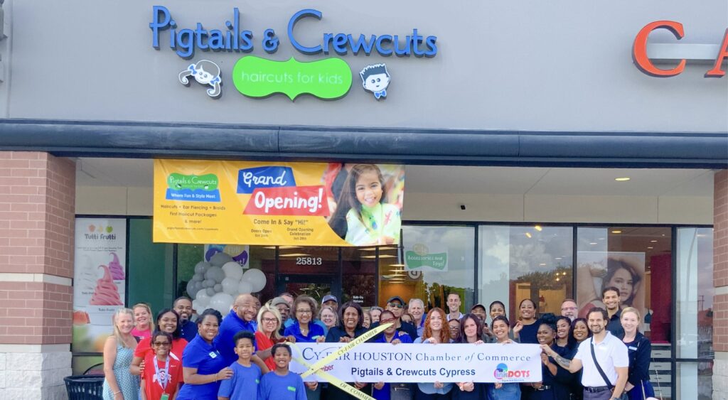 The opening of Pigtails & Crewcuts Cypress