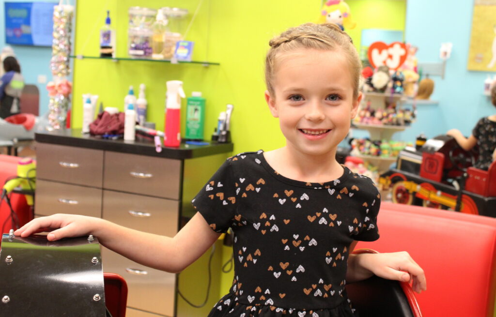 Girl haircut at Pigtails & Crewcuts - Happy Valley