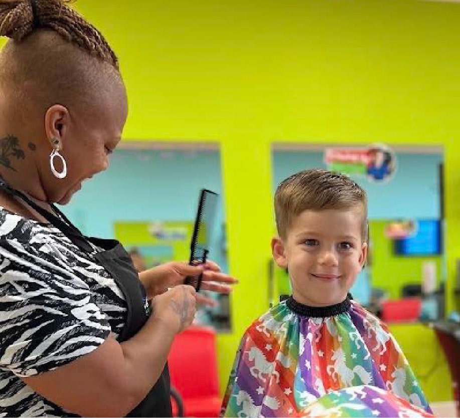 Joy and smiling, happy boy - Pigtails & Crewcuts Jacksonville