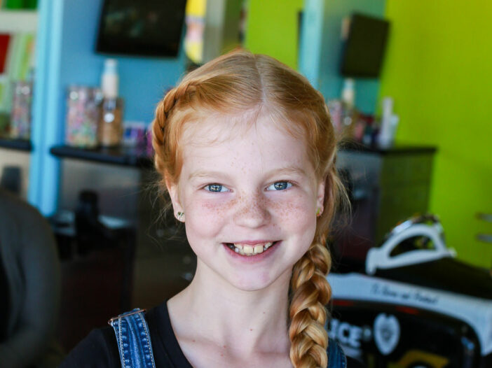 Girl with side braid - Pigtails & Crewcuts Jacksonville