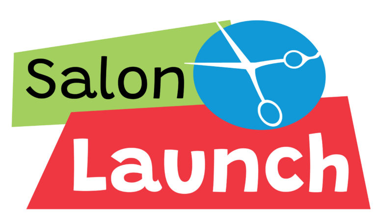Salon Launch text bubble