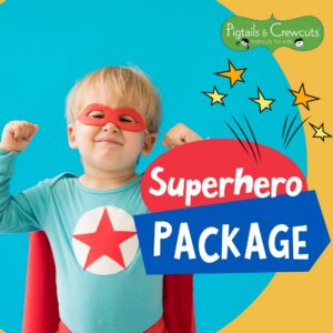superhero haircut package