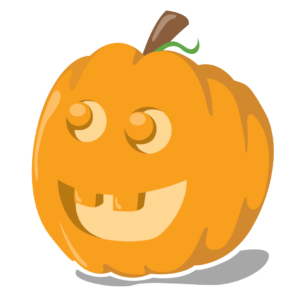 Jack-o-lantern Illustration - Pigtails & Crewcuts