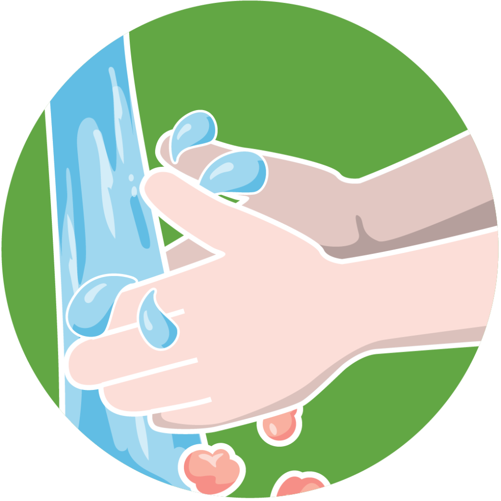 Rinse Soap Off Your Hands Illustration