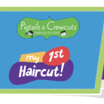 Haircut services - 1st Haircut Tent Card