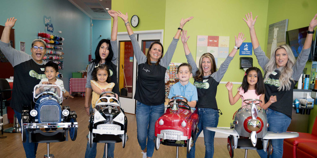 Happy Stylists & Kids, In Chairs