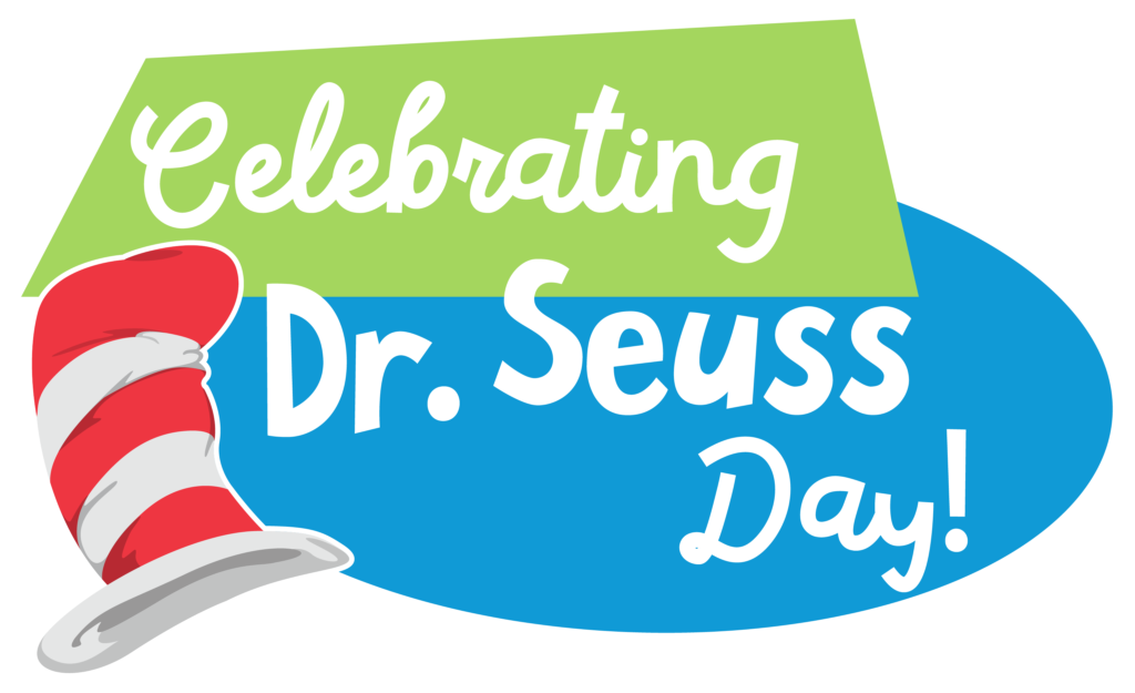 Celebrating Dr. Seuss Day Text Bubble