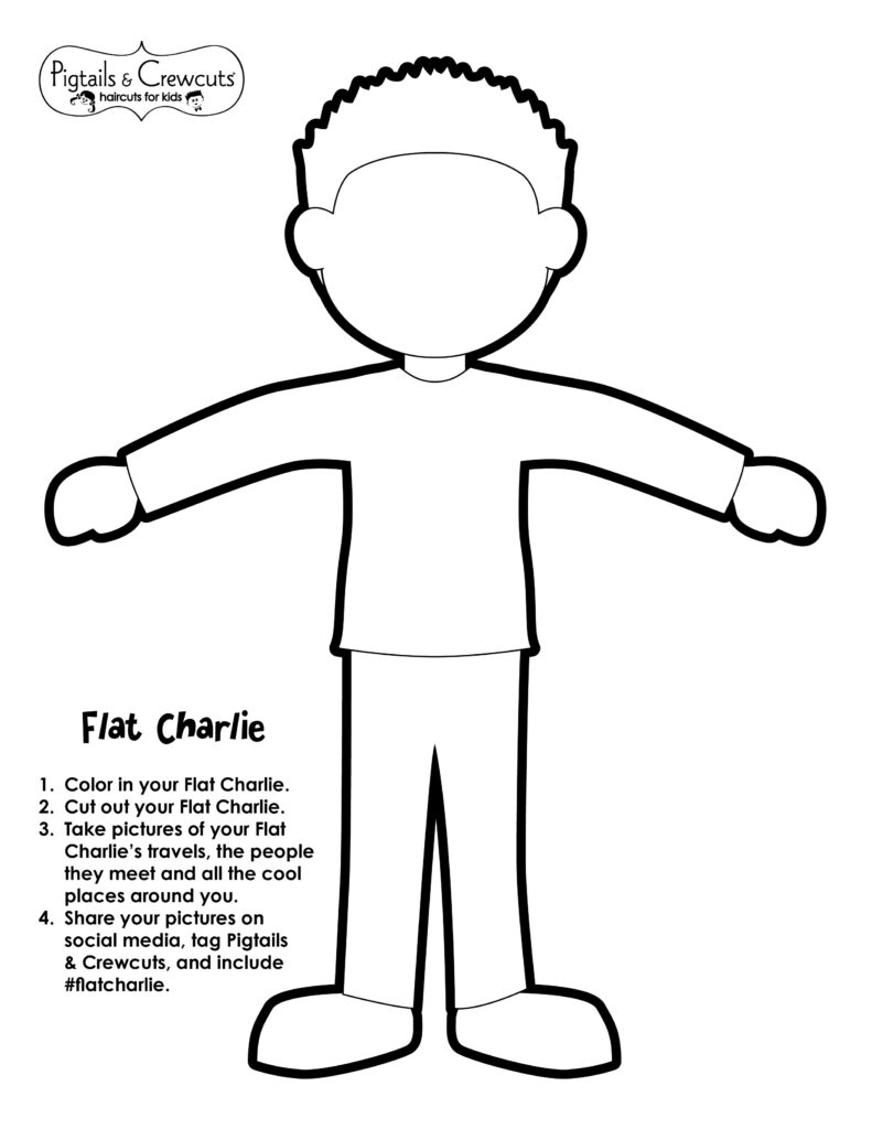 Pigtails & Crewcuts Flat Charlie activity sheet