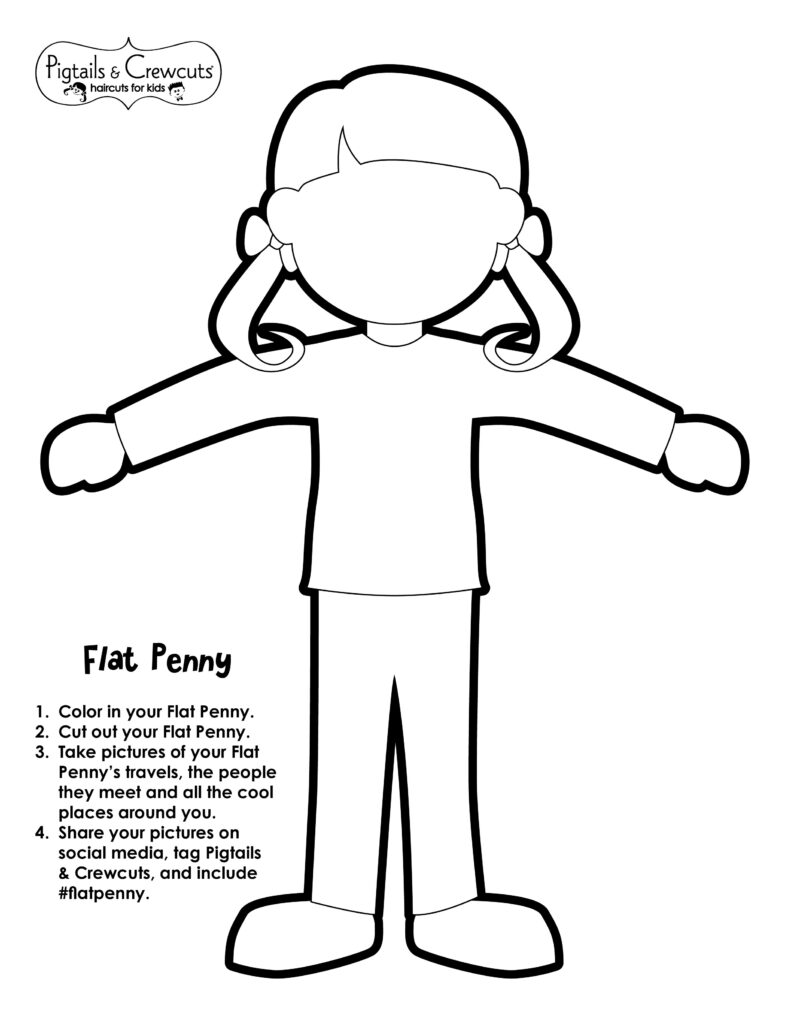 Pigtails & Crewcuts Flat Penny activity sheet