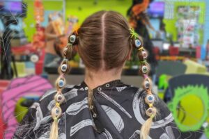 Eyeball Bubble Braids & Halloween Hair Tutorials 2024 from Pigtails & Crewcuts