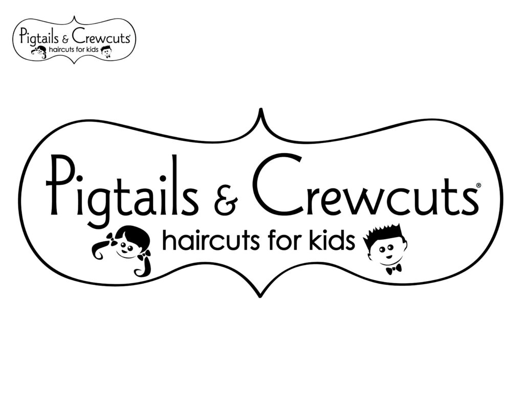 Pigtails & Crewcuts Logo coloring page