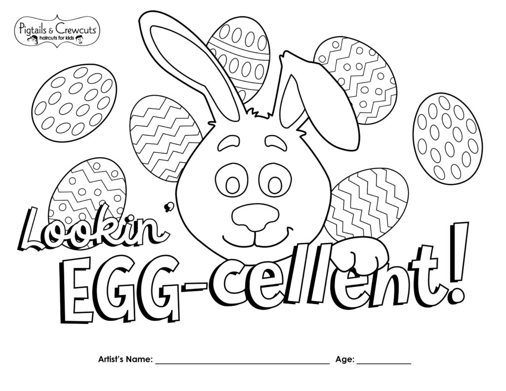 Easter Egg-cellent coloring page