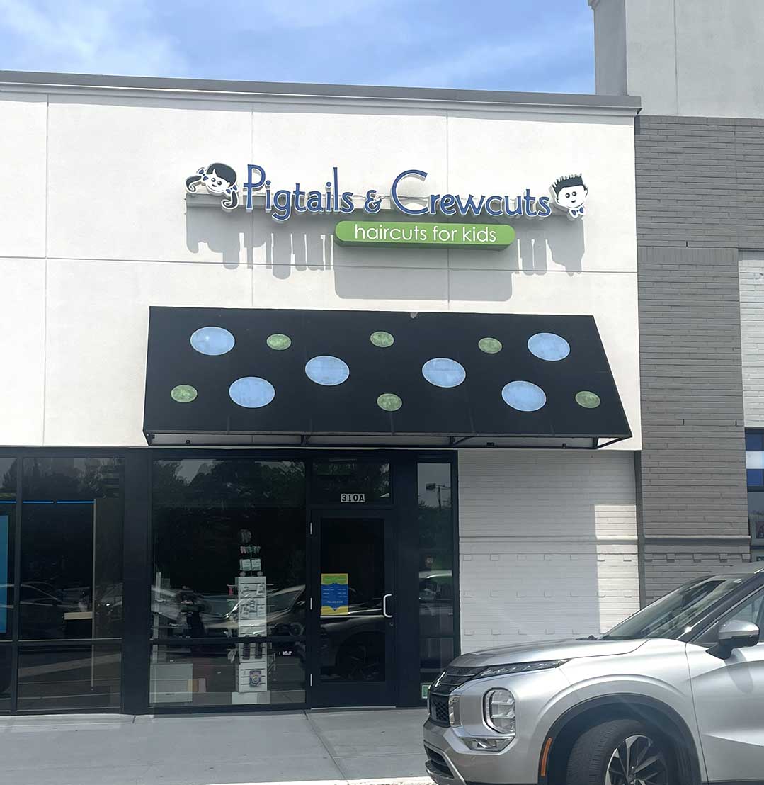 Pigtails & Crewcuts Charlotte - Cotswold salon exterior