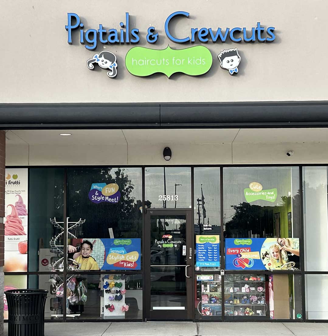 Pigtails & Crewcuts Cypress salon exterior