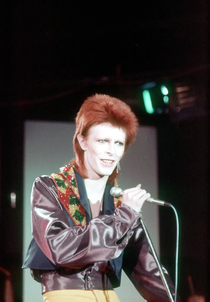 David Bowie with a Mullet - Pigtails & Crewcuts